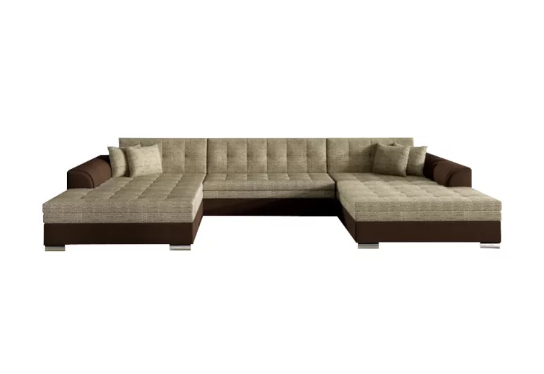Ausziehbares Sofa ALABAMA, U-Form, 355x80x165, berlin 03/soft 66