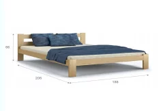 Dřevěná postel ARABELA + rošt ZDARMA