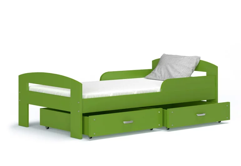 Dětská postel BAJKA, color, 180x80, zelený