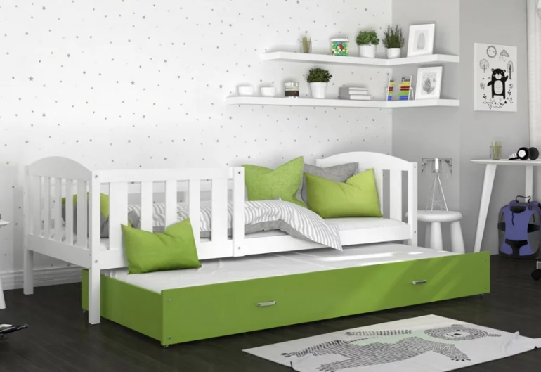 Kinderbett KUBA P2 color + Matratze + Lattenrost - KOSTENLOS