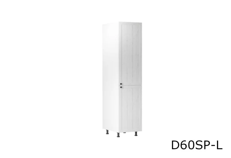 Hochküchenschrank LORIENT D60R, 60x212x58, weiß/sosna Andersen, links