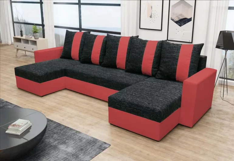 Sofa mit Schlaffunktion in U-Form GRASSA