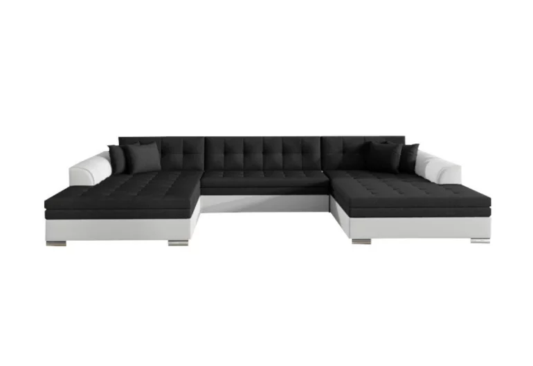 Ausziehbares Sofa ALABAMA, U-Form, 355x80x165, inari 100/soft 17