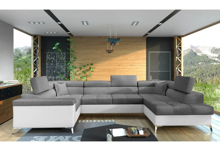 Ausziehbares Sofa in U-Form SILVA