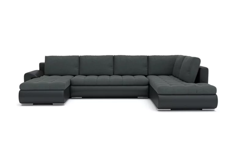 Sofa mit Schlaffunktion in U-Form TONIO II, 300x75x200, jasmine 96/soft 11, rechts